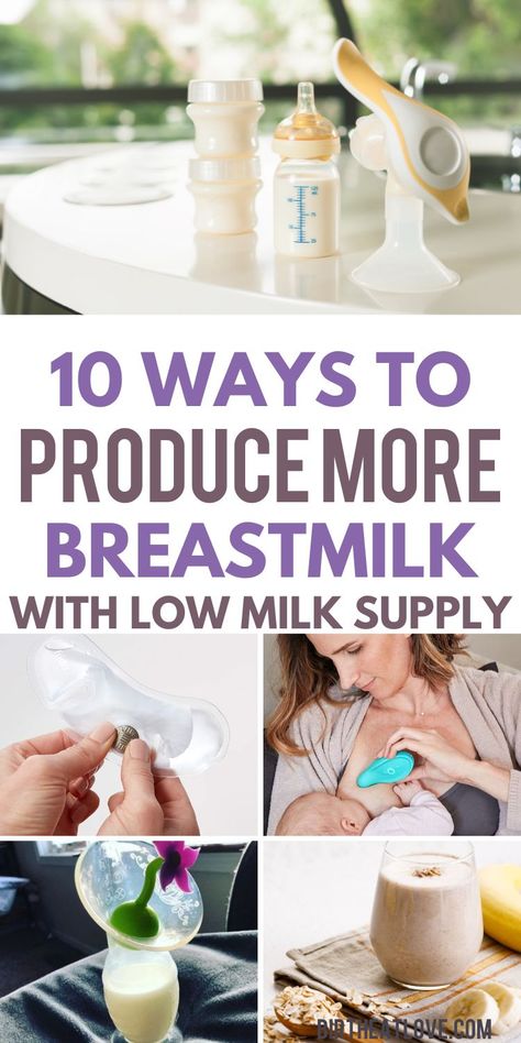 how to produce more breastmilk when breastfeeding and pumping Produce More Breastmilk, How To Increase Breastmilk, Increase Breastmilk, Low Milk Supply, Increase Milk Supply, Breastmilk Supply, Fantastic Baby, Power Foods, Baby Sleep Problems