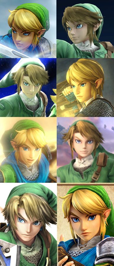 Super Smash Bros and Hyrule Warriors Link designs mashup. Which one do you prefer? I'm kinda leaning towards HW Link. Zelda Super Smash Bros, Hyrule Warriors Link, Zelda Hyrule Warriors, Princesa Zelda, Nintendo Wii U, Hyrule Warriors, Link Zelda, Zelda Art, Ocarina Of Time