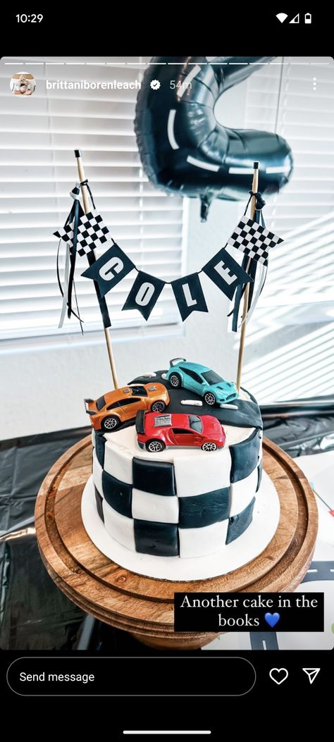 First Trip Around The Track Birthday, Two Fast Birthday Party Activities, Sports Car Birthday Party, One Fast Dude, One Fast Dude Birthday, 3rd Birthday Party For Boy Cars Theme, Two Fast Two Furious Birthday Cake, Car Themed Birthday Party 1 Year, Race Car 5th Birthday Party Ideas