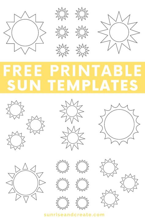 printable sun templates Sun Template Free Printable, Printable Sun, Sun Template, Santa Coloring Pages, English Worksheets For Kindergarten, Abc Worksheets, Preschool Science Activities, Printable Shapes, Alphabet Practice