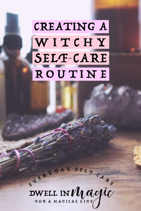 How to create a witchy self-care routine - #witchy #selfcare #selfcareroutine #dwellinmagic #selfcaretips #witchythings Eclectic Witch, Aleister Crowley, Witchy Crafts, Witchcraft For Beginners, Magical Life, Witch Magic, Modern Witch, Wiccan Spells, Spells Witchcraft