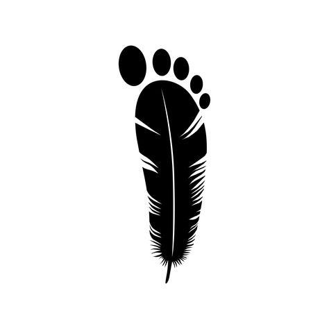 Instagram @iamsufa Light foot logo design Shoe Logo Ideas, Shoe Logo Design, Footprint Crafts, Illustrator Design Tutorial, Word Mark Logo, Mobile Art, Care Logo, Learning Graphic Design, Feather Tattoos