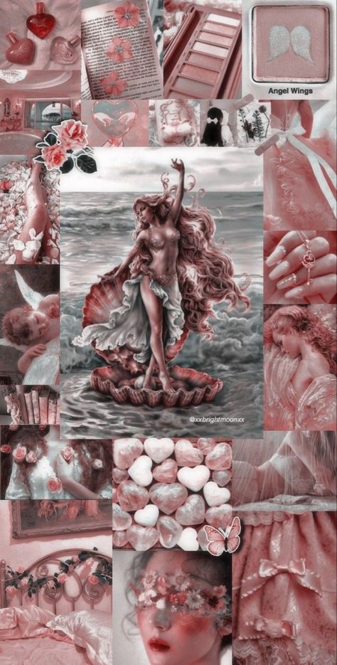 Aphrodite Lockscreen, Aphrodite Aesthetic Wallpaper, Aphrodite Wallpaper, Aphrodite Aesthetic, Aphrodite Goddess, Picsart Edits, Aesthetic Roses, Greek Gods And Goddesses, Disney Collage