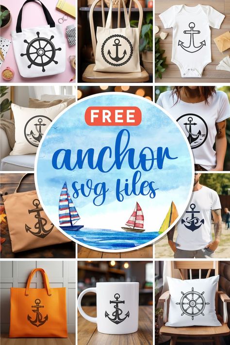 Set sail for creativity with our stunning collection of anchor SVGs! Perfect for nautical-themed crafts, these versatile designs will add a touch of maritime charm to your projects. Nautical Svg Files Free, Anchor Svg Free, Anchor Gift Ideas, Engraver Projects, Anchor Crafts, File Ideas, Diy Stencils, Boat Decals, 3 Bears