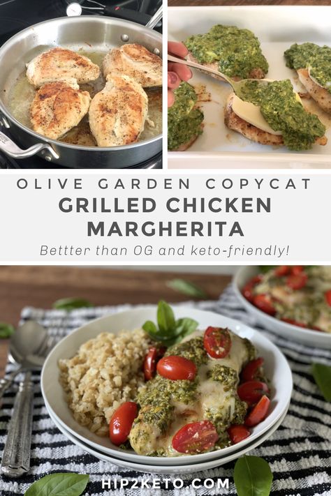 Sometimes it can be hard to follow a keto diet when dining out, but we've got you covered to make Olive Garden's Grilled Chicken Margherita at home! #keto #ketorecipes #ketodinner #ketocopycat #olivegarden #olivegardenrecipes #chickenmargherita #grilledchickenmargherita #ketochickenrecipes #ketoolivegarden Grilled Chicken Margherita, Olive Garden Chicken Margherita Recipe, Margherita Recipe, Chicken Margherita, Best Chicken Dishes, Allergen Free Recipes, Keto Cooking, Cooking With Olive Oil, Low Carb Chicken