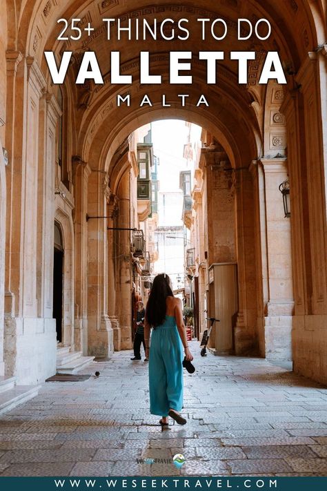 Discover the 26 best things to do in Valletta, Malta to plan your first visit to Malta’s capital city! Awarded the European Capital of Culture just a few years back, visiting this beautiful city is a must when exploring the capital on your Malta itinerary! | what to do in valletta malta | what to see in valletta | valletta malta things to do | best things to do in valletta malta | where to eat in valletta | malta best places to visit Malta Must See, Malta Travel Guide, Malta Valletta, Malta Beaches, Mediterranean Travel, Malta Travel, Europe Itineraries, European Vacation, Beautiful Sunrise