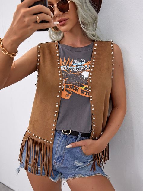 Suede fringe jacket