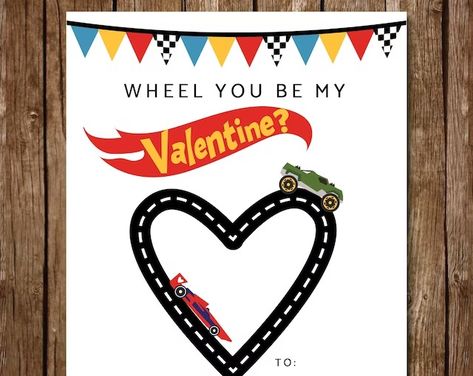 Wozyworks - Etsy Car Gifts For Boyfriend, Hot Wheels Valentine, Rescue Bots Birthday Party, Boyfriend Valentines Day Gifts, Auto Party, Valentines Ideas For Him, Valentines Bricolage, Car Card, Birthday Gifts For Boyfriend Diy