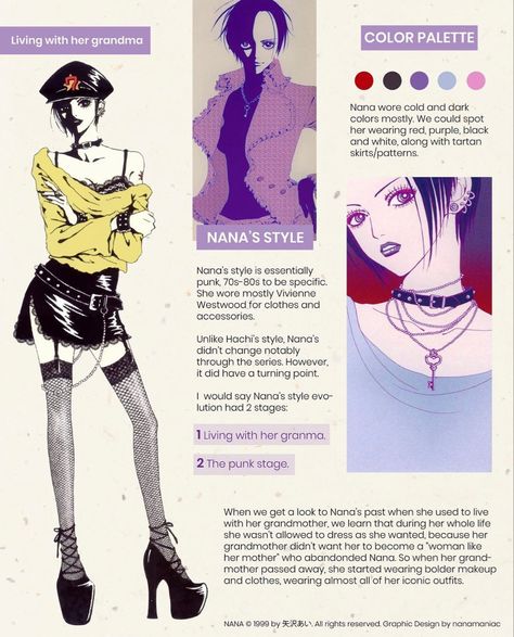 Nana Osaki Fashion Anime, Shojo Fashion, Nana Osaki Aesthetic, Nana Osaki Outfit, Nana Fashion, Nana Clothes, Movie Fashion Outfits, Shin Nana, Nana Manga