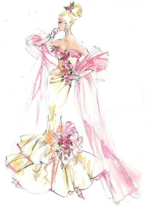 Robert Best, Vintage Fashion Sketches, Fashion Design Inspiration, Barbie Fashion Sketches, Fashion Illustration Sketches, Fashion Art Illustration, Pop Design, Fashion Design Sketches, Illustration Sketches