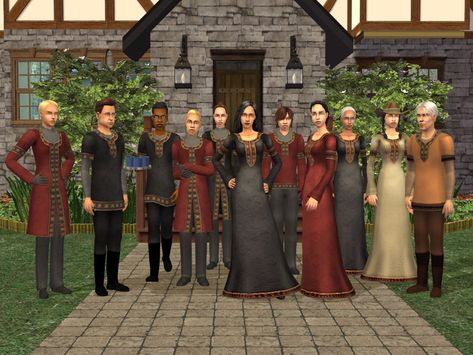 Waiter Outfit, Sims Download, Sims 4 Decades Challenge, Sims Medieval, Medieval Era, Medieval Clothes, Maxi Outfits, New Mods, Sims House Design