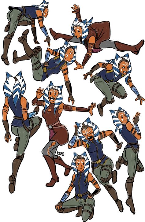 Sketches For Practice, Ahsoka Art, Ashoka Tano, Sonic Oc, Oc Drawing, Star Wars Ahsoka, Star Wars Drawings, Star Wars Comics, Star Wars Artwork