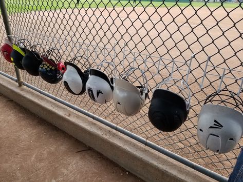 Tball Dugout Organization Diy, Dollar Tree Softball Crafts, Softball Organization Ideas, Softball Dugout Organization Diy, Softball Fence Hanger, Softball Helmet Holder, Baseball Dugout Organization Team Mom, Softball Dugout Organization, Softball Organization