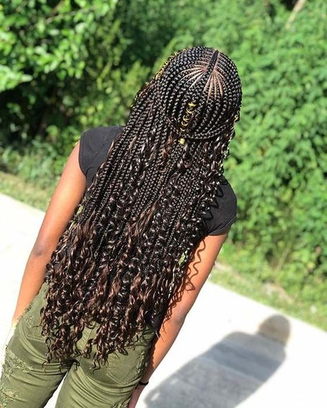 2 Layer Braids, Curls Hair Styles, Layer Braids, Feed In Braids, Pretty Braids, Braiding Styles, Feed In Braids Hairstyles, African Hair Braiding Styles, Braided Hairstyle