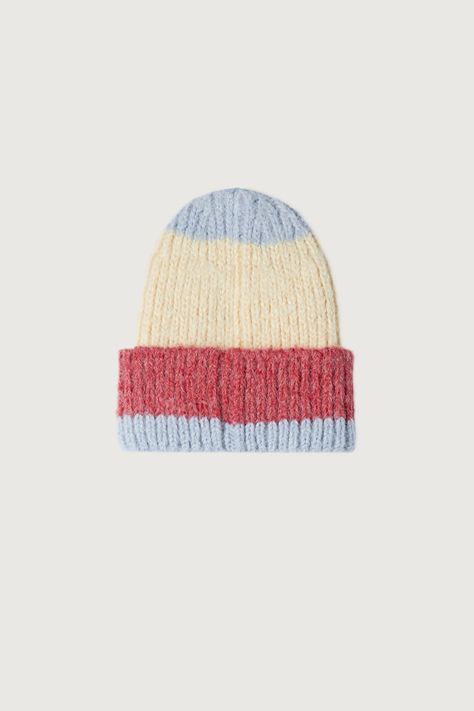 Color Block Beanie | OAK + FORT Color Block Beanie, Oak And Fort, Color Blocking, Color Block, Fort, Cuff, Green, Blue, Color