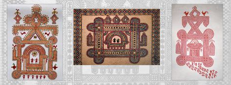 chittara Hase Chittara Art, Chittara Art Of Karnataka, Chittara Art, Bheenth Chitra, Jhoti Design, Warli Art, Event Banner, Indian Folk Art, Indian Art Paintings