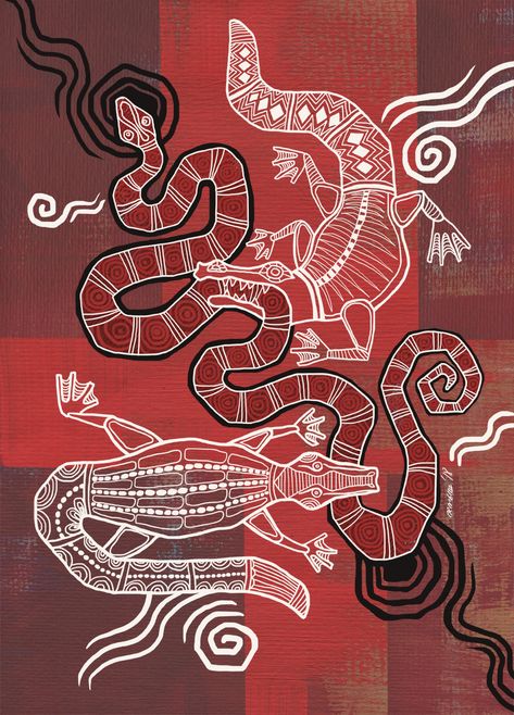 Aboriginal Animal Art, Aboriginal Tattoo Designs, Aboriginal Art Australian, Canadian Aboriginal Art, Aboriginal Tattoo, Aboriginal Symbols, Aboriginal Art Symbols, Aboriginal Patterns, Australian Aboriginal Art