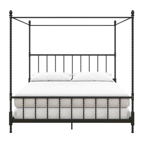 Low Profile Canopy Bed, King Size Frame, Metal Canopy Bed, Canopy Bed Frame, Modern Bed Frame, Kelly Clarkson Home, Regal Design, Metal Canopy, Kelly Clarkson