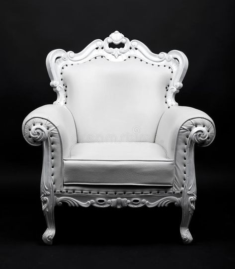 White chair. White leather decorative chair on black background , #AFF, #leather, #chair, #White, #background, #black #ad Photos Of Objects, Gothic Chair, Alphabet Letters Images, Royal Chair, King Chair, Chair Luxury, Black And White Chair, Lightroom Presets For Portraits, Graphic Design Flyer