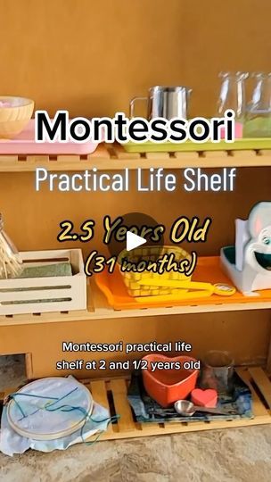 Practical Skills For Preschool, Practical Life Ideas Montessori, Practical Life Activities Preschool, Practical Life Montessori Preschool, Practical Life Montessori, Montessori Toddler Classroom, Storytime Activities, Classroom Shelves, Child Activities