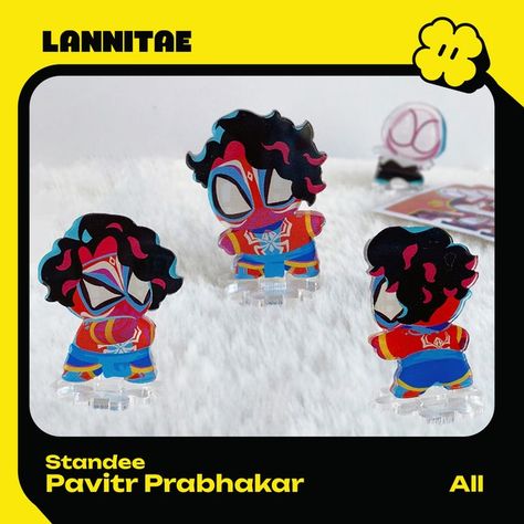 Lannitae - Etsy Spiderverse Room Decor, Spiderverse Room, Spider Verse Pavitr Prabhakar, Spiderman Merch, Funky Room Decor, Pavitr Prabhakar, Acrylic Standee, Across The Spider Verse, Merch Ideas