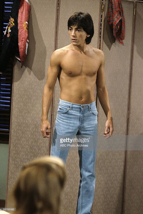 CHACHI - 'No Nudes is Good Nudes' - Season Two - 10/28/82, Chachi (Scott Baio) is caught off-guard when Joanie's art teacher wants him to pose nude for the class., Charles In Charge, Guy Madison, Johnny Crawford, Scott Baio, John Schneider, Tv Photo, Famous Kids, John Stamos, Young Celebrities