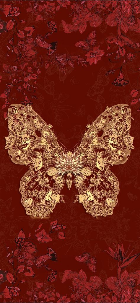 1/2 Lockscreen Red Wallpaper Butterfly, Red Butterfly Wallpaper, Phone Wallpaper Themes, Infinity Wallpaper, Jelly Wallpaper, Phone Wallpaper Boho, Cute Mobile Wallpapers, Witchy Wallpaper, Black Phone Wallpaper