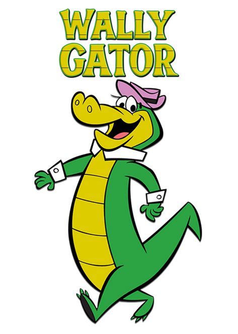 1962, Wally Gator,  is an American animated television series produced by Hanna-Barbera Productions that originally aired as one of the segments from the 1962-1963 block The Hanna-Barbera New Cartoon Series. (L26299) Gator Cartoon, Wally Gator, Old Cartoon Characters, Tex Avery, Funny Cartoon Characters, Hanna Barbera Cartoons, Cartoon Character Tattoos, Old School Cartoons, School Cartoon