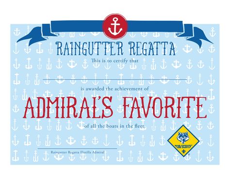 Rain Gutter Regatta, Raingutter Regatta, Personal Branding Examples, Junior Girl Scout Badges, Personal Brand Statement, Free Printable Certificate Templates, Cub Scouts Tiger, Graduation Certificate Template, Free Printable Certificates