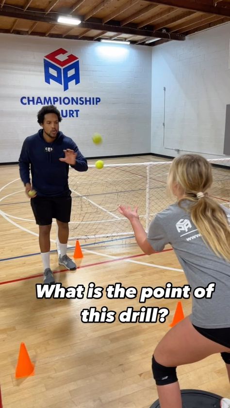 Libero College VB | What do you see in this drill? There are two important keys: Can you name them? 🏆 #LiberoCollege #Volleyball | Instagram Volleyball Instagram, Volleyball Coaching, Volleyball Life, Softball Drills, Volleyball Coach, Volleyball Net, Volleyball Workouts, Volleyball Training, Volleyball Drills