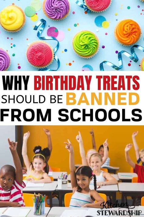 Logical reasons why food shouldn't even be an option for school birthday treats. 1. Food allergies 2. Socioeconomic equity 3. Celebration habits --and more! Let's make changes in your school and mine! School Birthday Treats, Sugary Treats, Worried Kids, Blue Frosting, School Birthday, End Of School, Birthday Treats, Make Good Choices, Party Needs