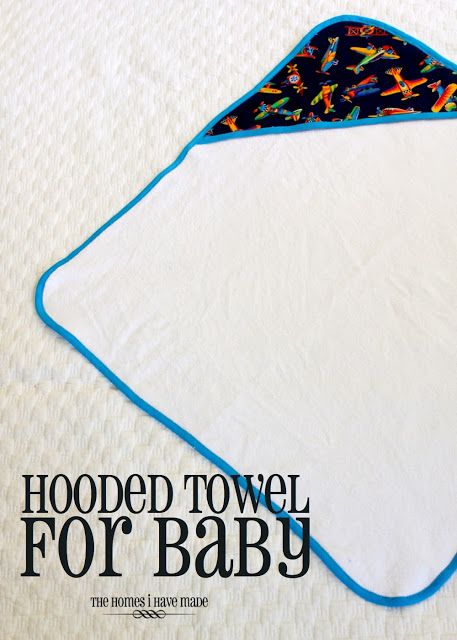 DIY: Hooded Towel for Baby - The Homes I Have Made Baby Hooded Bath Towel, Baby Gifts To Make, Front Porch Makeover, Baby Bath Towel, Porch Makeover, Hooded Bath Towels, Diy Bebe, Diy Baby Gifts, Hooded Baby Towel