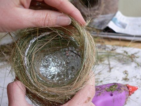 How-to make your own decorative bird nests - The Pecks - oregonlive.com Bird Nest Craft, Nest Art, Bird Nests, Bird Eggs, Diy Birds, Bird Crafts, Bird Supplies, Fabric Birds, Nature Crafts