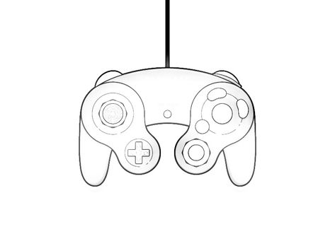 GameCube controller outline Gamecube Controller Tattoo, Gamecube Tattoo, Gamecube Controller, Nintendo Gamecube, Controller Design, Video Game Controller, Tattoo Outline, Tat Ideas, Game Controller