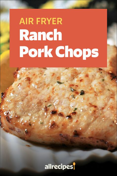 Ranch Chops, Air Fry Pork Chops, Air Fryer Recipes Pork, Boneless Pork Chop Recipes, Air Fryer Pork, Pork Chop Recipe, Ranch Pork Chops, Air Fryer Pork Chops, Ranch Mix