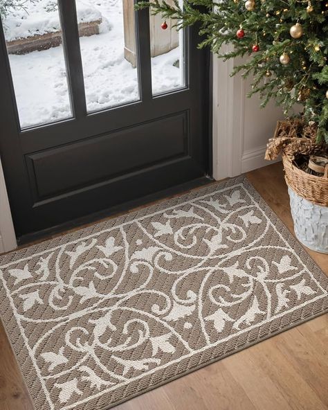 Amazon.com : DEXI Front Door Mat Entryway Floor Inside House Doormat Entrance Mats Entry Non Slip Washable,19.5"x31.5",Brown : Patio, Lawn & Garden Entry Door Mat, Shoe Mat, Entryway Floor, Front Door Mat Indoor, Rugs For Entryway, Door Mat Entryway, Front Door Entry, Entryway Flooring, Door Mat Indoor