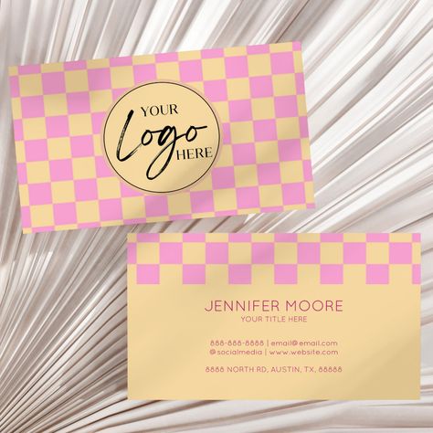 Logo Business, Business Card Logo, Diy Business, Hat Crafts, Pink Orange, Gaming Wall Art, Baby Accessories, Pink And Orange, Craft Party