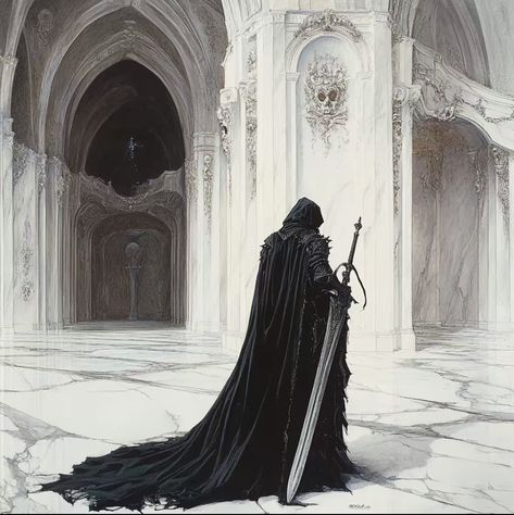 Nazgul Aesthetic, Dark Lord Aesthetic, Excalibur Aesthetic, Black Knight Art, Dark Knight Aesthetic, Knight Aesthetics, Knight Core, Balduino Iv, Aesthetic Medieval