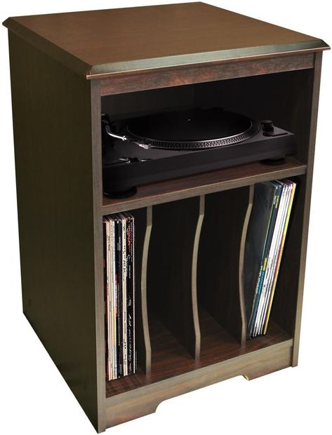 Walnut Bedside Table, Vinyl Frames, Oak Bedside Tables, Record Vinyl, Vinyl Record Storage, Vinyl Storage, Rack Design, Living Room End Tables, Vertical Storage