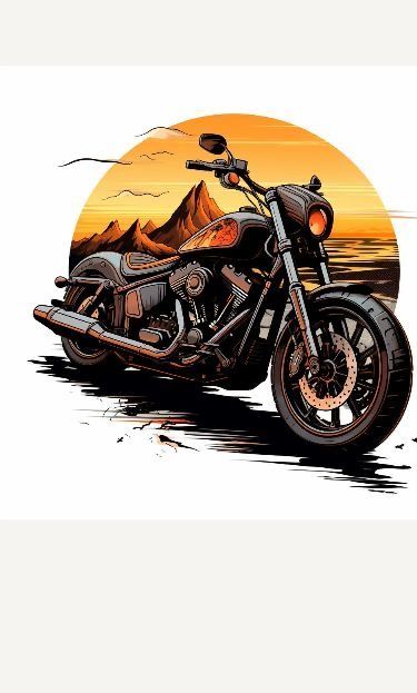 Harley Davidson Tshirt Design, Harley Davidson Illustration, Pin Up Motorcycle, Cartoon Motorcycle, Bike Stands, Harley Davidson Images, Metal Art Jewelry, Harley Davidson Tshirt, Harley Davidson Art