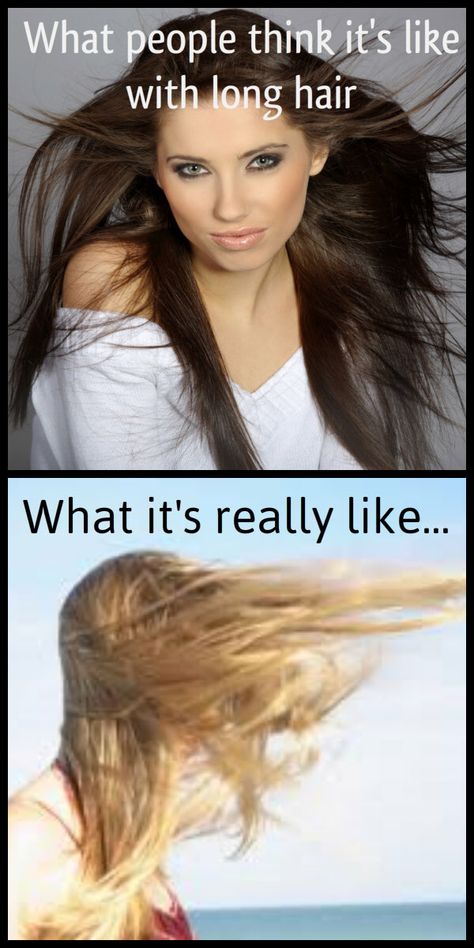 Long hair problems ! Lol Long Hair Struggles, Long Hair Problems Funny, Long Hair Quotes, Thick Hair Problems, Long Hair Problems, Hair Quotes, Hair Problems, Relatable Post Funny, Girl Problems