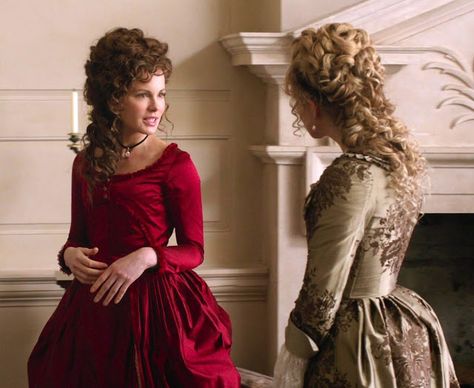 The Madder Hatter: Jane Austen's Lady Susan - Movie Adaptation Love and Friendship French Dresses, Red Satin Fabric, Deep Red Dress, Jane Austen Movies, Lady Susan, Jane Austen Novels, Rococo Fashion, Becoming Jane, Dark Times