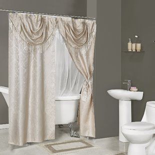 Double shower curtain ideas