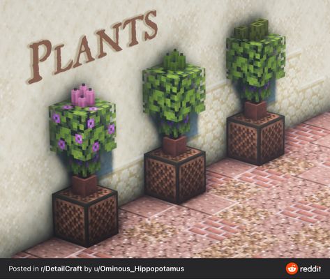 Minecraft Plant Decor, Minecraft Plants, Minecraft Interior, Minecraft Interior Design, Bangunan Minecraft, Minecraft Modern, Minecraft Cottage, Minecraft House Tutorials, Minecraft Castle