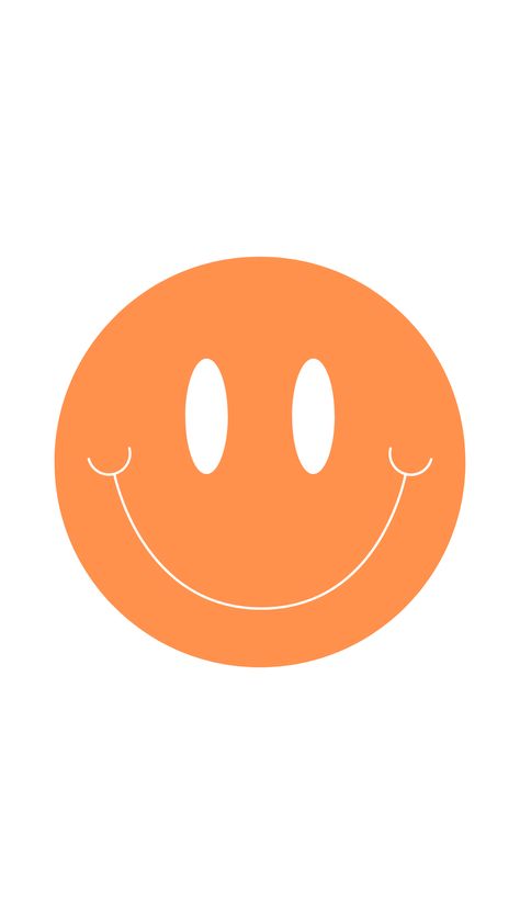 Tan Smiley Face Wallpaper, Phone Backgrounds Smiley Face, Orange Smiley Face Wallpaper, Smiley Face Phone Background, Neutral Smiley Face Background, Orange Smiley Face, Face Cute, Preppy Fall, White Iphone