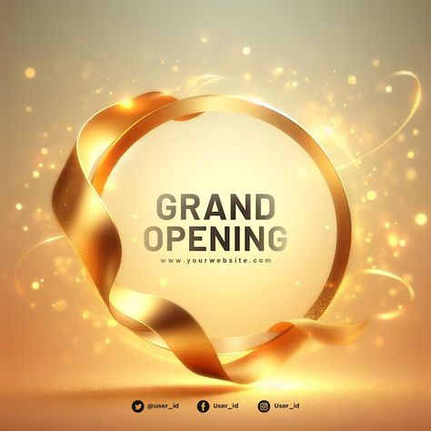 Grand vectors, photos and PSD files | Free download Grand Opening Banner, Store Grand Opening, Banner Templates, File Free, Banner Template, Psd Files, Grand Opening, Promotion, Free Download