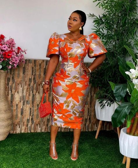 Ladies Straight Dress, Casual Outfits For Wedding Guest, African Straight Dress Styles, Lace Straight Dress Styles, Ankara Straight Dress Styles, Straight Dress Styles, Brocade Dress Styles, Pamdee Fashion, Lace Dress Styles Ghana