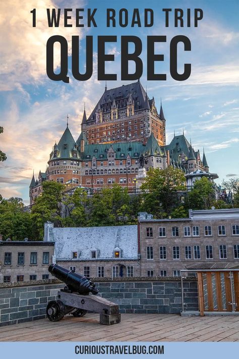 The Best One Week Quebec Road Trip Itinerary - Curious Travel Bug Quebec Road Trip, Scenic Road Trip, Winter Destinations, Summer Destinations, Trip Itinerary, Travel Bug, Quebec City, Road Trip Itinerary, North America Travel