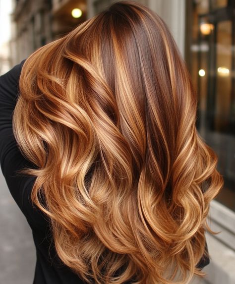 Warm bronde balayage Strawberry Blonde Highlights In Blonde, Strawberry Blonde Highlights Brown Hair, Cozy Blonde, Blonde Highlights Brown Hair, Warm Bronde Balayage, Warm Blonde Balayage, Warm Bronde, Balayage Styles, Winter Blonde Hair