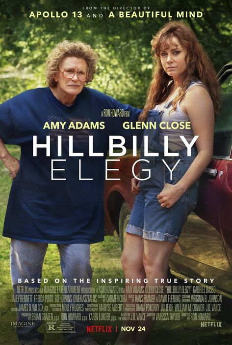 Hillbilly Elegy Cuba Music, Hillbilly Elegy, Haley Bennett, Netflix Film, Film Netflix, Apollo 13, Ron Howard, Glenn Close, Freida Pinto